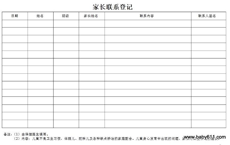 幼兒園評示范園各種word表格 打包下載 (幼兒園十七種表格)