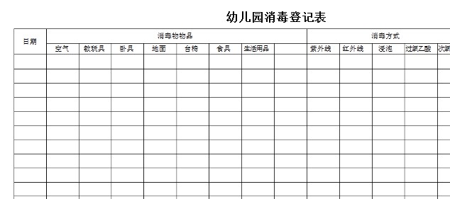 幼兒園評示范園各種word表格 打包下載 (幼兒園十七種表格)