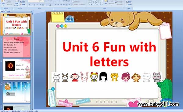 كӢZA伉unit6 Fun with lettersPPTn