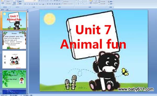 كӢZA伉:unit7 Animal fun PPTn