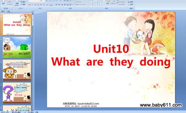 كӢZA伉£Unit10 What are they doing PPTn
