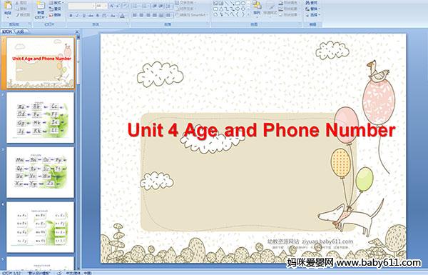 ׃@ӢZ(y)nUnit 4 Age and Phone Number